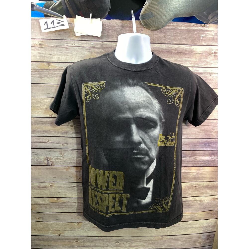 The Godfather Power Respect T Shirt Size S 2007 Y2K Gangster Movie Mob Graphic